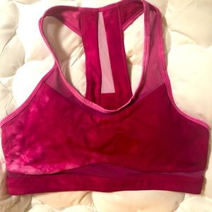 Zyia Pink Sports Bra Hendrix light n tight bra